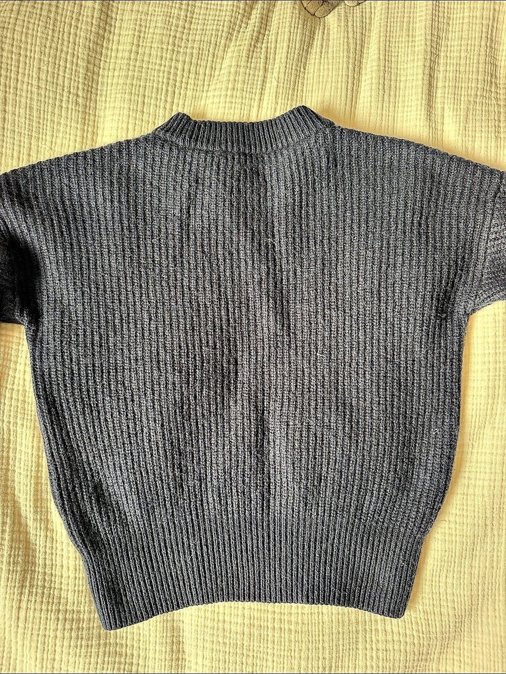 Madewell Ribbed Crewneck Wool Sweater Size Medium - Picture 4 of 4